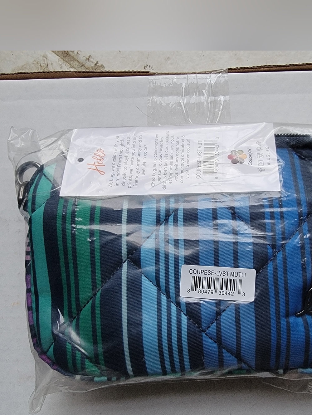 Lug Coupe SE Lovestripe multi bag 7"W x 4.75"H x 1.5"D - Picture 4 of 5